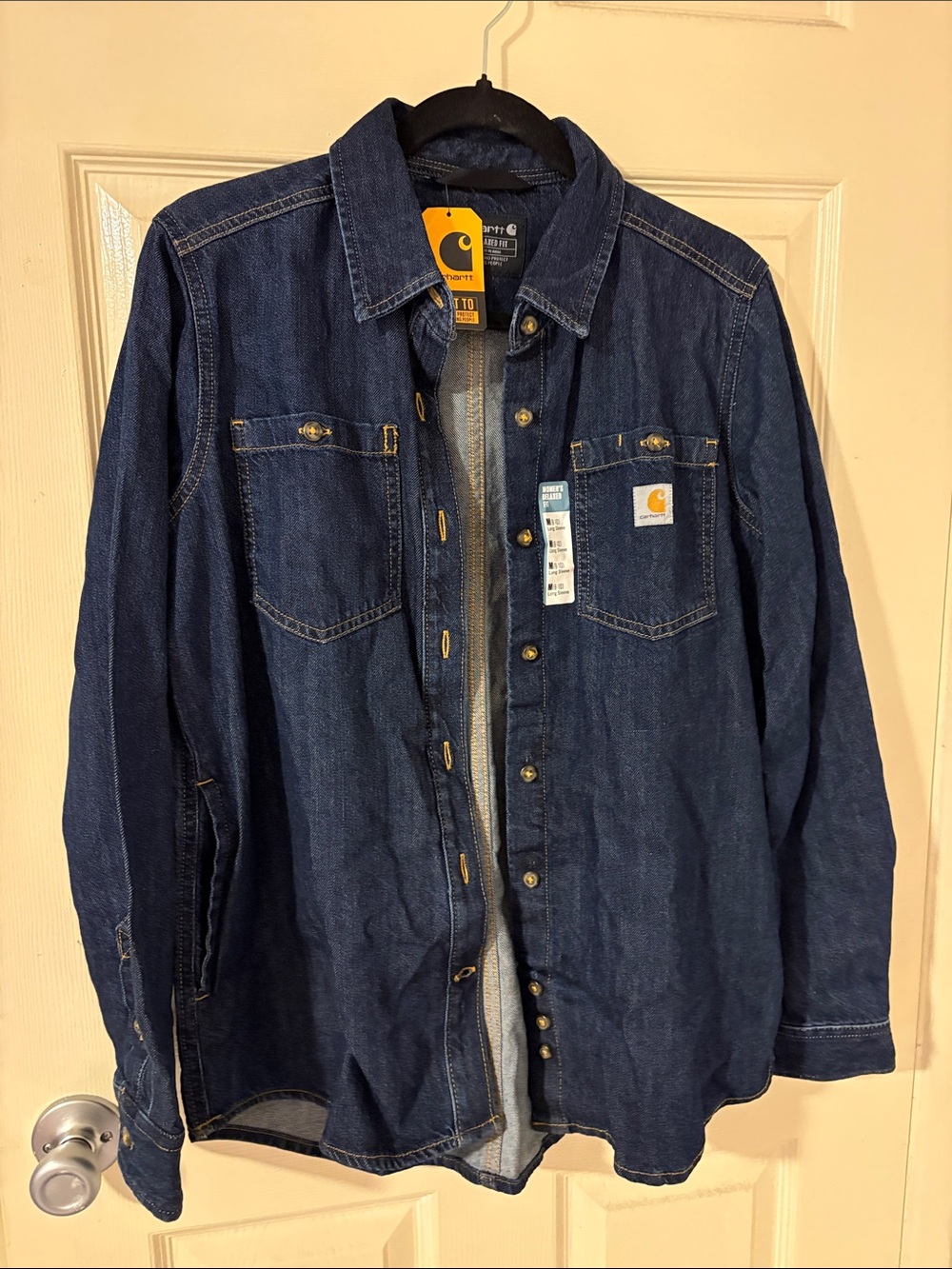 Carhartt Indigo Blue Denim Shirt Jacket NWT